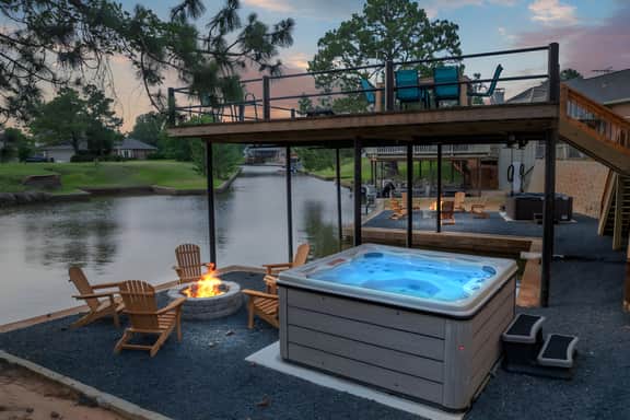Two Waterfront Homes | 36 Guests, Games & Views